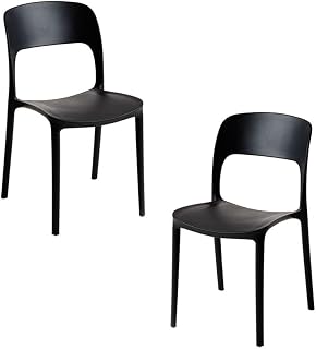 Regalos Miguel - Packs Sillas Jardín - Pack 2 Sillas Inis - Negro