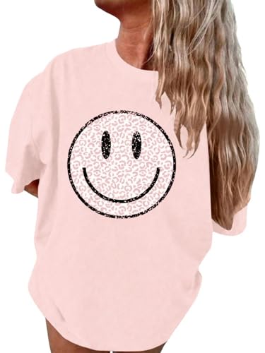 Image of SHENHE Girl's Summer Hawaiian Shirt Aloha Tropical Graphic Cute Crewneck Short Sleeve T Shirts Teen
