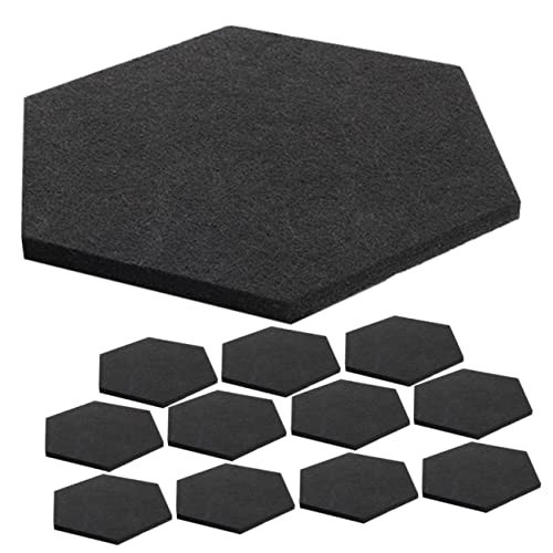 Mikinona Sulation Pad 12pcs Paneles Acústicos Hexagonales para Pared Decorativos y Aislantes de Sonido miniatura 1