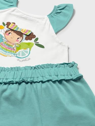 Ensemble short applique bébé fille Agathe vêtement été en coton - 2