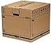 Produktbild BANKERS BOX SmoothMove Heavy Duty Umzugskarton aus doppelt verstärkter Wellpappe mit Tragegriffen, schneller FastFold Aufbau ohne Klebeband, 85 Liter, 40.5 x 45.5 x 45.5 cm, 5 Stück