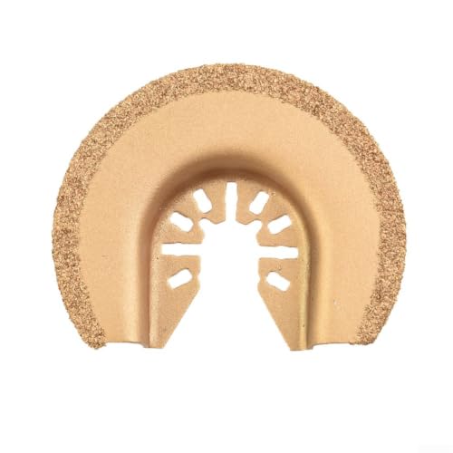 Yuanpgky Hojas de sierra oscilantes de liberación rápida de esmeril de 64 mm, disco de corte para múltiples herramientas para eliminación de lechada y mortero en renovación del hogar