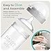 Mason Bottle Baby Glass Bottles Gift Set - Includes 3X Anti Colic Glass Baby Bottle 8 oz, 3X Slow Flow Nipple, 3X Cap+Ring, 1x Silicone Sleeve - BPA Free, Non Toxic Glass Feeding Bottles for Babies