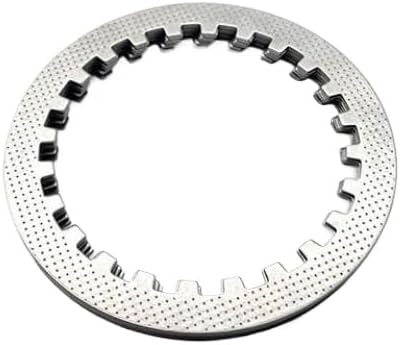 Compatible with Motorcycle Models YBS300 YB300H 4-Stroke Engine Aftermarket Replacement Clutch Friction Plates Steel Disc Kit(6 Pcs Steel Plate)