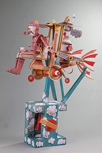 Automata Paper Machine Moving Model Papercraft projetado por Keith Newstead – Projeto DIY divertido