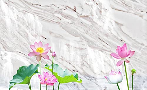 Papier peint panoramique lotus 350x250cm pour salon - 3