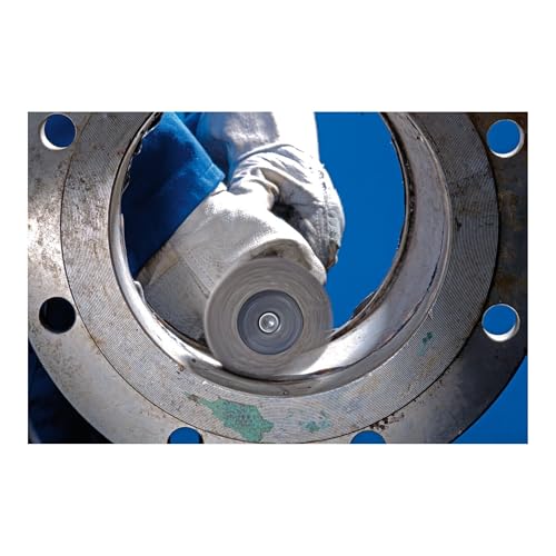 Image of PFERD Round Brush Untwisted RBU | Diameter 50 x 15 mm Shaft Diameter 6 mm Stainless Steel Wire Diameter 0.20 | 43198002 - for Straight Sanders, Drills, Bending Shafts