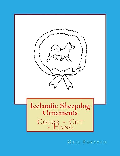 Icelandic Sheepdog Ornaments: Color - Cut - Hang