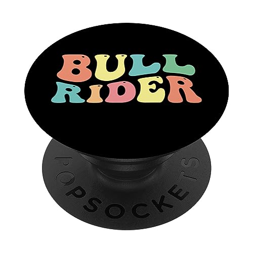 Bull Rider Bull Riding Rodeo Cowboy PopSockets PopGrip Intercambiable