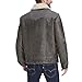 Levi's Men's Faux Leather Sherpa Trucker Jacket, Dark Brown/Quilted Lining, X-Large