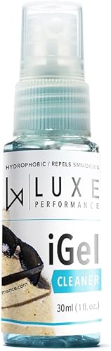 Luxe Performance Limpiador IGel Repele todas las manchas, el gel en aerosol hidrofóbico elimina el aceite para limpiar todas las pantallas, lentes,