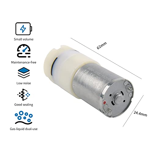 Small 6V Vacuum Pump Air-Liquid Diaphragm Pump Kamoer Klc2-A Mini High Flow Rate Air Pump Set Liquid Flow≥550Ml/Min, Gas Flow≥800Ml/Min #TOP1