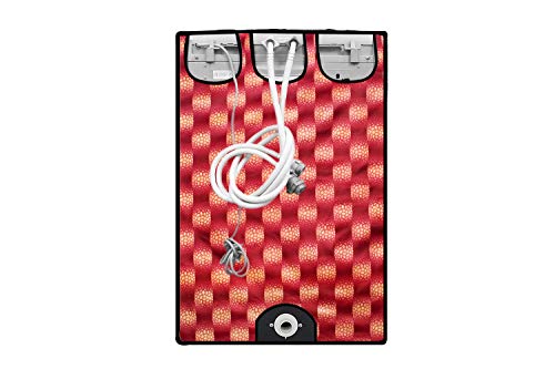 Image of Stylista Washing Machine Cover Compatible for Samsung 7.0 Kg Fully-Automatic Top Loading WA70N4420BS /TL Gingham Red