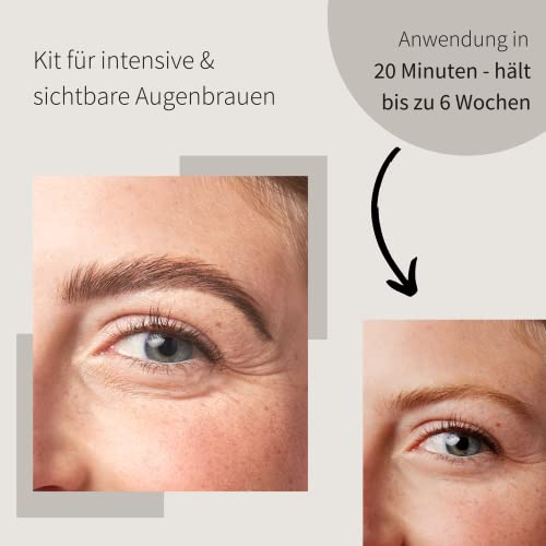 Augenbrauenfarbe Fleeky Brow fleeky Tint Kit Black, DIY Set