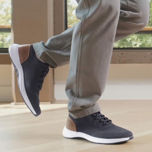 Zapatos casuales de punto Dockers Bardwell para hombre en azul y marrón, talla 42 7