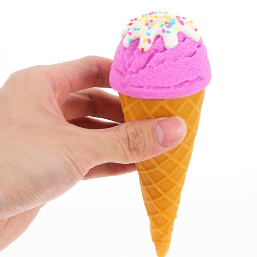 Mini Fake Ice Cream Cones Artificial Food Ice Cream Cone Models for Home Kitchen Decor, Photography Props Shop, Window Display -1Pc