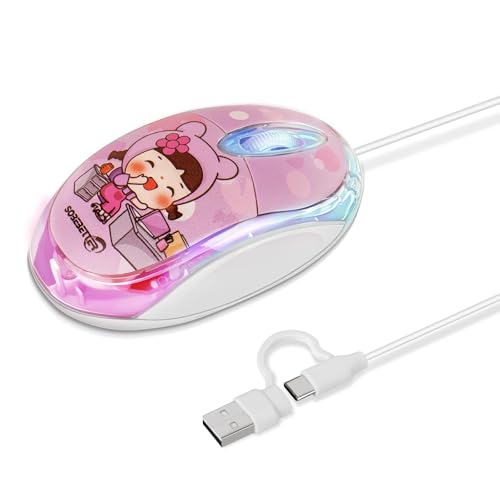 Ratón con cable USB-C silencioso para trabajar sin ruidos en tu MacBook