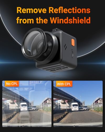 Image of Vantrue 40mm Ultra-Slim CPL Circular Polarizer Filter for Vantrue E1 Pro, E1, E2, E3, E1 Lite, S1 Pro, N4 Pro, N5, N2X Dash Cam, Reduce Glare and Reflection, Enhance Contrast