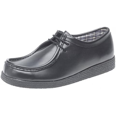Classic Apron Front Wallaby School Shoes, Black, 4 UK Child Cover