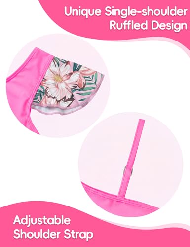 Image of Girls Swimsuit Bikini Set 2 Piece Quick Dry Ruffle Bathing Suit Teens Swimwear with Spaghetti Strap