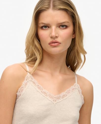 Débardeur court à liseré dentelle femme Superdry Essential - vue 5