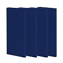 Timber Acoustics® | Sound Absorption Panels | Sound proofing for Room | Rockwool®| Pine-wood | Room Acoustics & Soundproofing | Noise Absorber for Home | 2' x 4' x 1" [SET OF 4] NRC > 0.90 (Dark Blue) gallery image