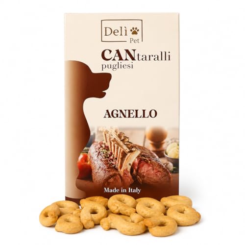 Snack per Cani 150g – Biscotti Premio Croccanti Made in Italy – CANtaralli Pugliesi Gusto Agnello
