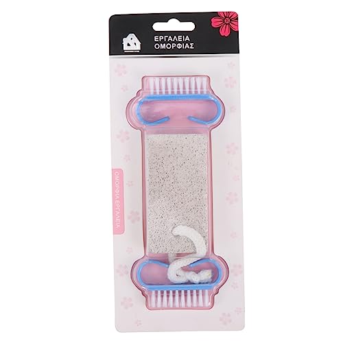 MERRYHAPY 1Set Foot Nail Care Kit Durable Foot File Scrubber Set for Dead Skin Removal Manicure Tools with Brushes for Home Use Travel