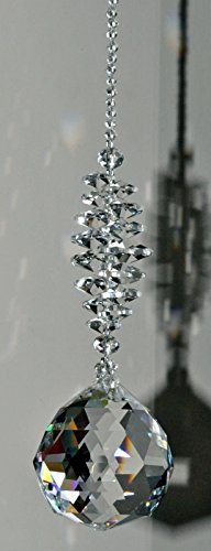 Large 50 mm Crystal Ball Suncatcher, Hanging Window decoration, Sun catcher, Rainbow Maker,