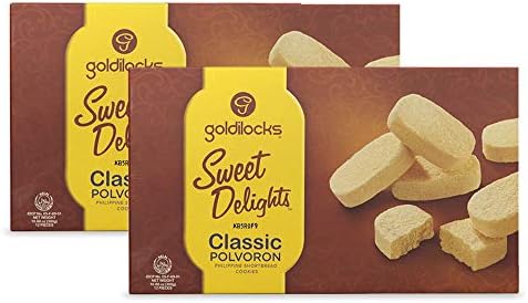 Goldilocks Sweet Delights Filipino Shortbread Cookies (Classic, 2 Pack)