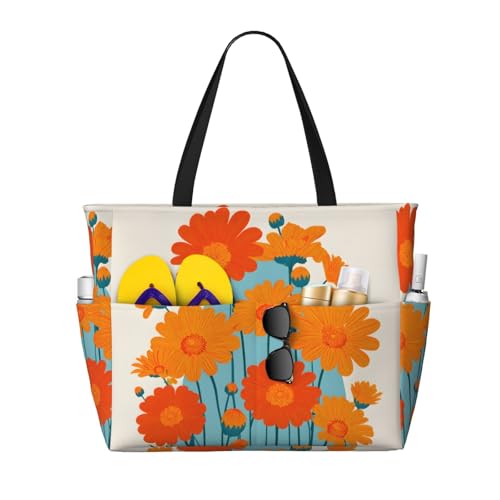 Sac fourre-tout rétro grand volume pliable avec poches de rangement