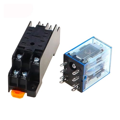 Relés electromagnéticos de 8 pines con base de enchufe PYF08A y capacidad de 5A 3