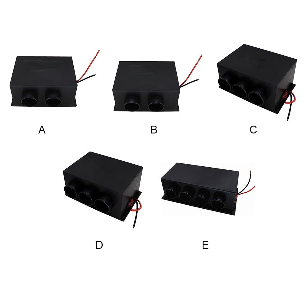 Calentador eléctrico de desempañamiento para parabrisas de coche, antivaho de vehículo, ventilador de calefacción para automóvil, 4 agujeros, 24 V