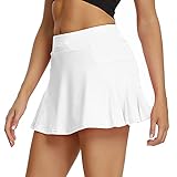 Breiter elastischer Bund: Golf-Rock flach und elastisch, verstellbar und angenehm zu tragen, sorgt dafür, dass Sie sich auch nach langen Trainingseinheiten immer bequem bewegen und fit bleiben.