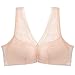 BABAOZHOUHE Sujetador De Talla Grande Push Up Bralette Sujetadores De Cierre Frontal para Mujer Sujetador De Encaje Sexy Sujetador Sin Aros En La Espalda Sujetador Sin Costuras 90C Caqui