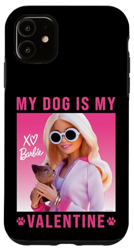 Coque Barbie iPhone 11 Mon chien est ma Saint-Valentin déclaration d'amour canin