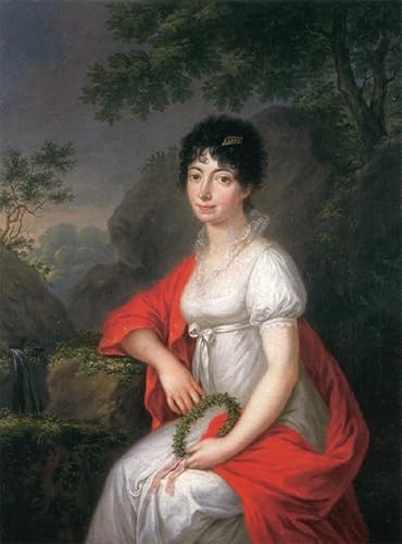 Impression d'art portrait de femme Janos Donat, toile haut de gamme 60x90cm