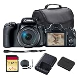 Canon PowerShot SX70 HS Digital Camera | 20.3MP Sensor, 65x Optical Zoom & 4K UHD Video | All-in-One Superzoom for Travel & Wildlife Photography (3071C001) + 64GB Card + Bag