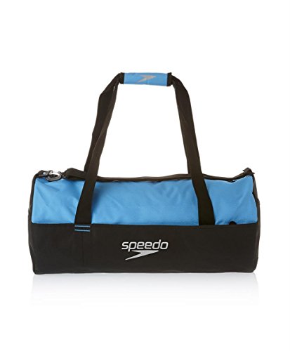 Speedo Duffle Bag AU Borsa Nuoto, Black/Japan Blue