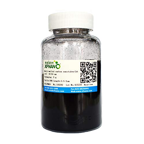 Research Grade Multi Walled Carbon Nanotubes Powder MWCNTs with Outer Diameter 30-50nm Purity 95%-Same Day Priority Shipping