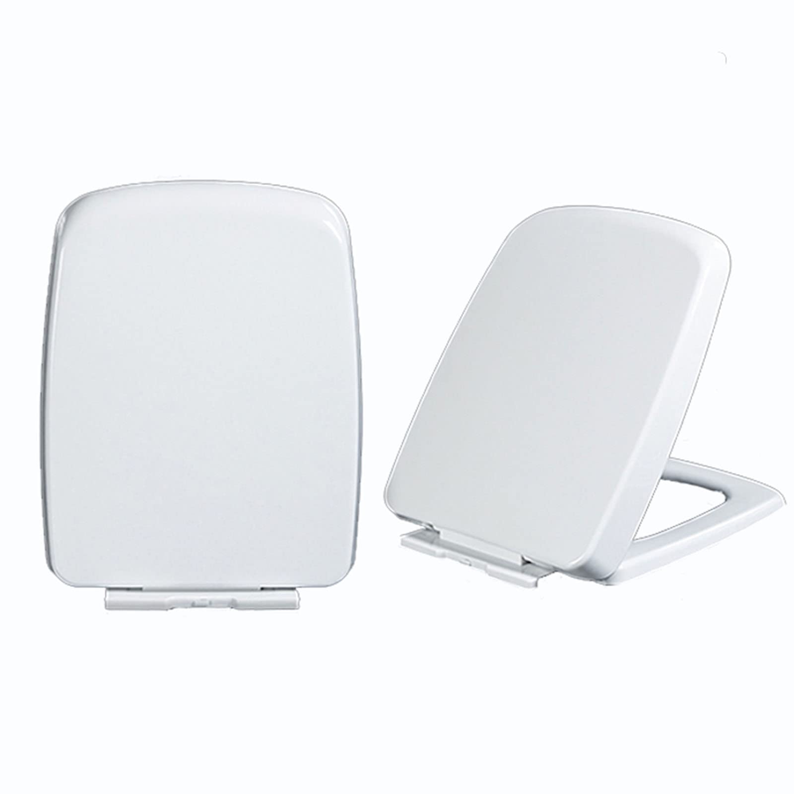 Abattant de toilette carré blanc en résine PP épaisse 44-47 cm modèle 06b Petite Surprise