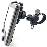 ChargerCity HDX2 Strap-Lock Mount for Indoor Bicycle Treadmill Exercise Spin Bike Helm w/Tablet Smartphone Holder for Tablets & Smartphones i Pad Galaxy Air Pro Mini Phone S21 S20