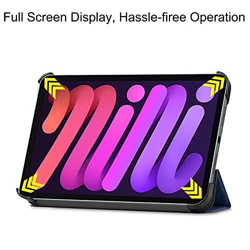 Lobwerk Case for Apple iPad Mini 6 2021 6th Generation 8.3 Inch Slim Case with Stand Function and Auto Sleep/Wake Function Blue - Image 4
