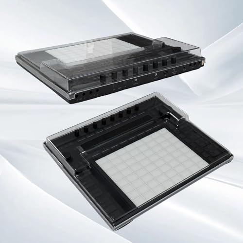 Image of Polycarbonate Dust Cover for Ableton Push 3, Transparent PC Hard Shell Controller Protective Cover, Dustproof Shockproof Pet-Scratch Spill Resistant for Travel