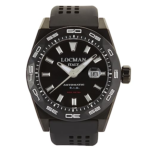  Orologio Uomo Locman Stealth Nero P9 46mm Automatico Sportivo 300m