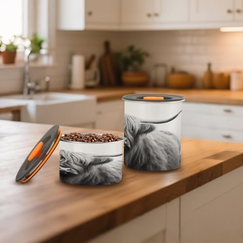 Contenedor Hermético de Acero Inoxidable para Café 900ml miniatura 6