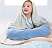 Loevin Baby Lounger, Baby Lounger for Newborn 0-24 Months, 100% Breathable Cotton Baby Nest for Tummy Time & Diaper Changes, Portable Infant Essentials for Home & Outdoor,Blue