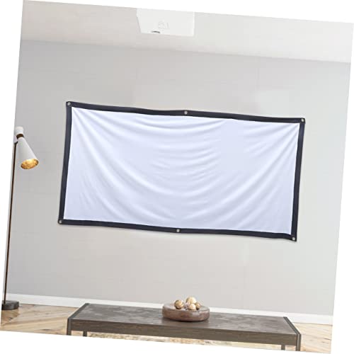 Pantalla de proyector de 84 pulgadas y formato 16:9 portátil con tela resistente a arrugas 4