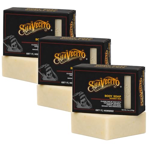 Suavecito Pomade Body & Hand Soap Bars Whiskey Bar