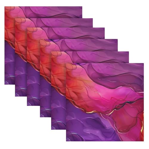 Servilletas de Tela Multicolor 20 x 20 pulgadas Pack 6 miniatura 2